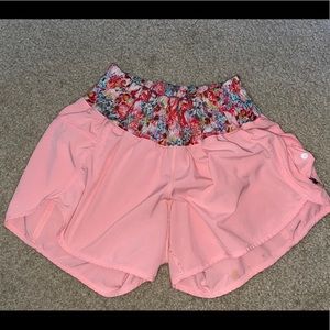 Light pink Lululemon shorts